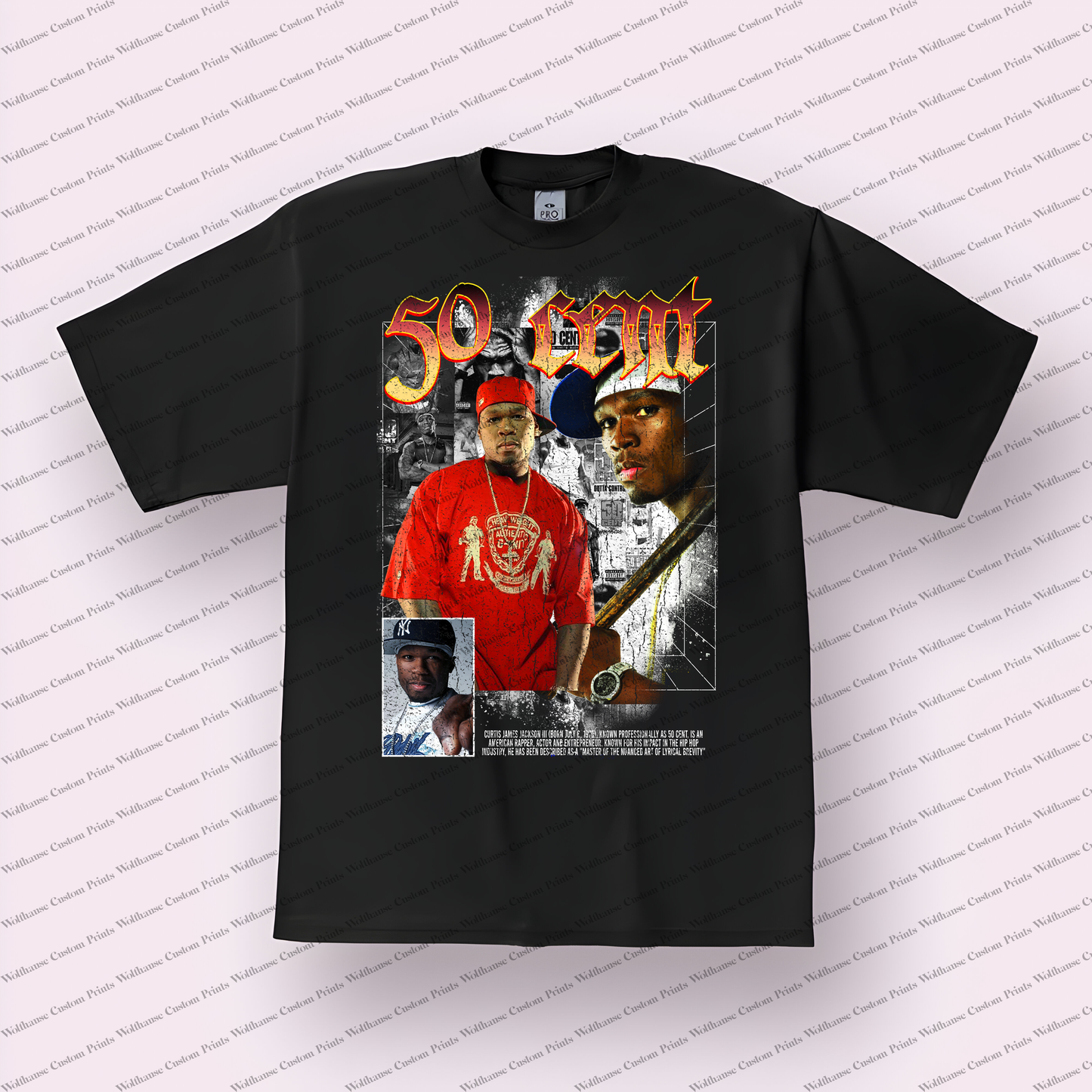 50 Cent Distressed Graphic Tee