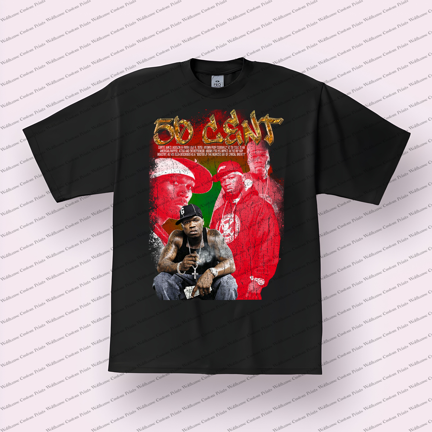 50 Cent Distressed Graphic Tee