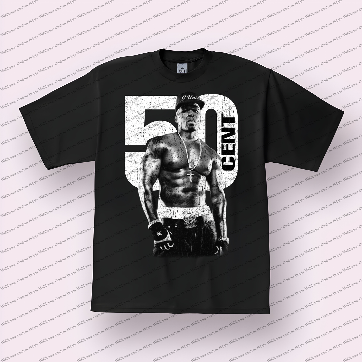 50 Cent Distressed Graphic Tee