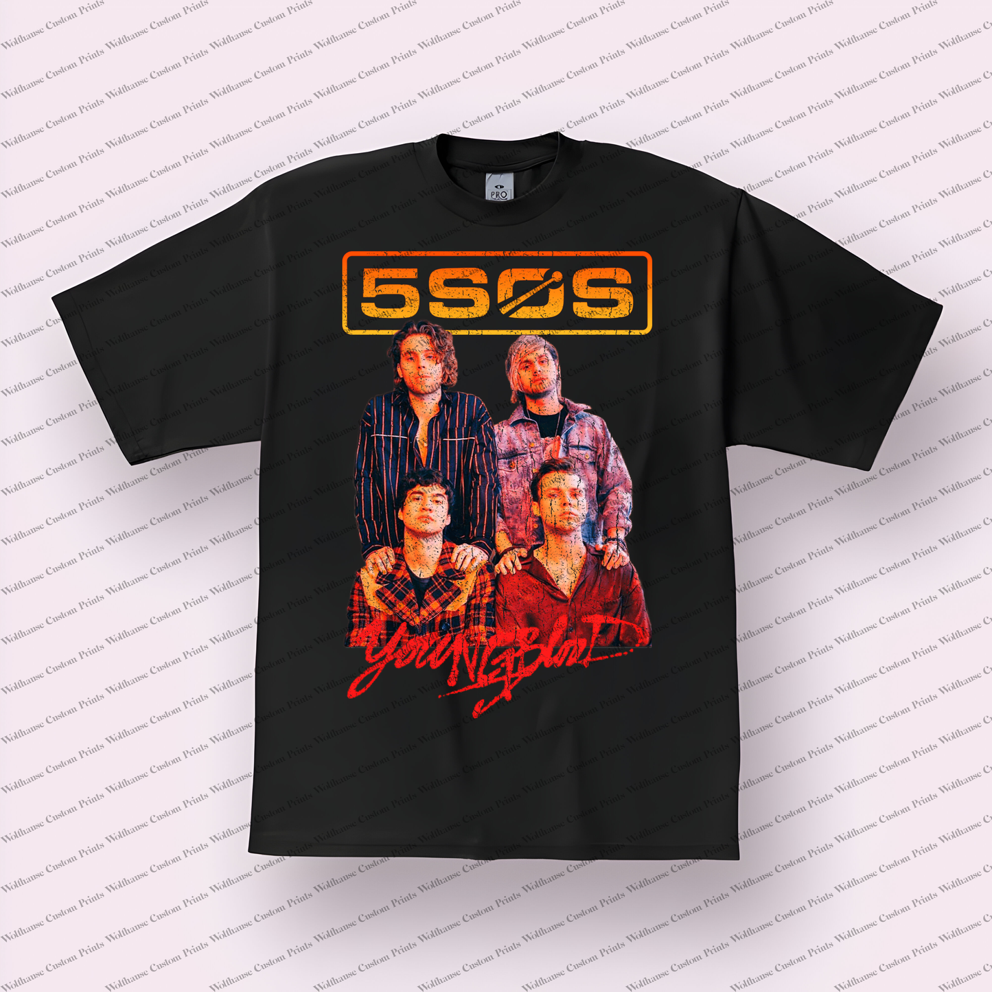 5SOS Distressed Graphic Tee