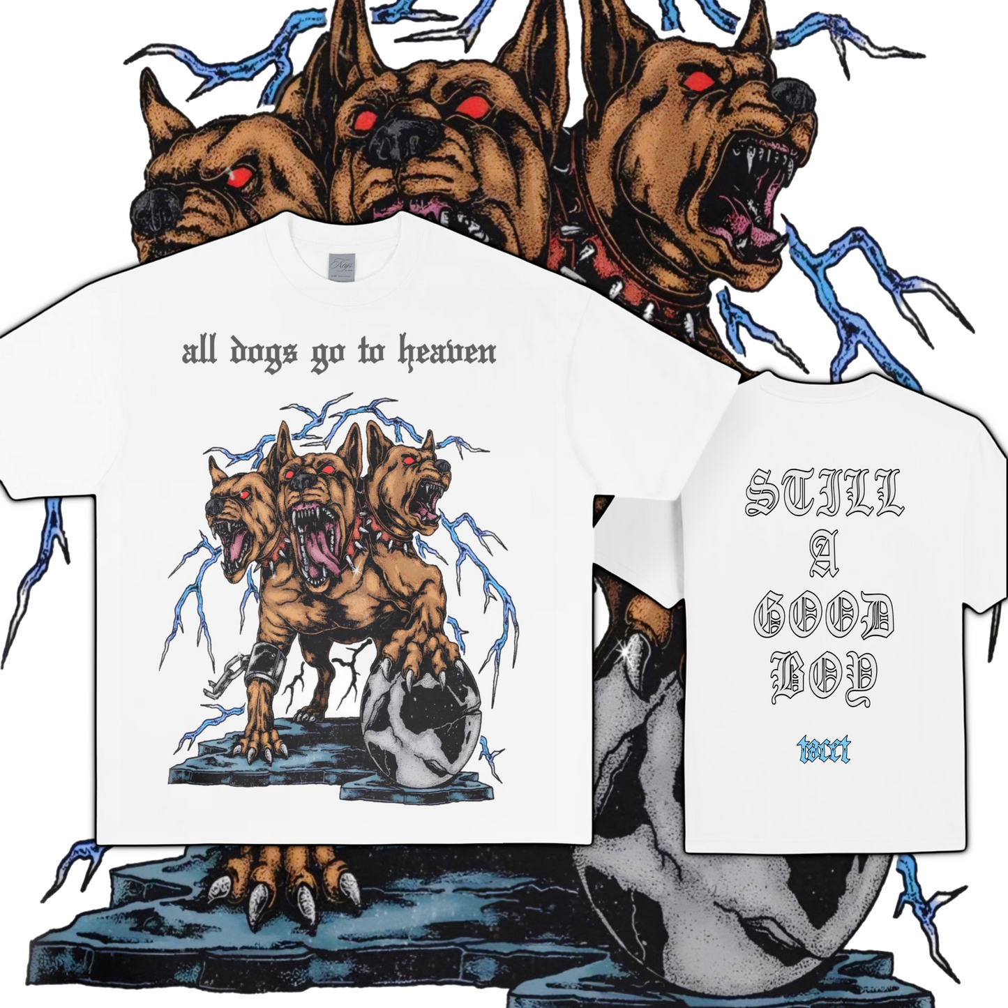 Tacet All Dogs White Tee