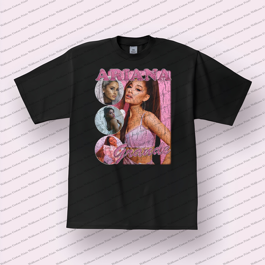 Ariana Grande Distressed Graphic Tee
