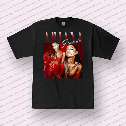 Ariana Grande Distressed Graphic Tee