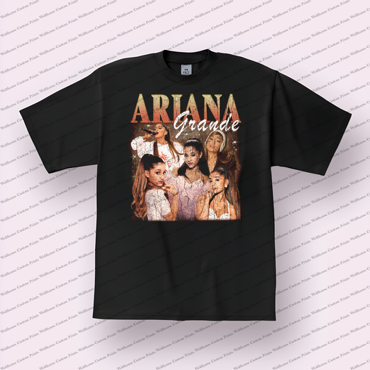 Ariana Grande Distressed Graphic Tee