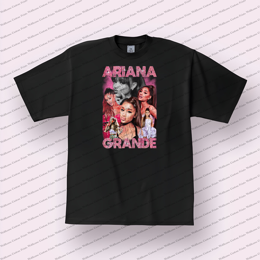 Ariana Grande Distressed Graphic Tee