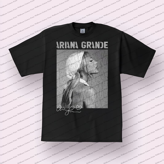 Ariana Grande Distressed Graphic Tee