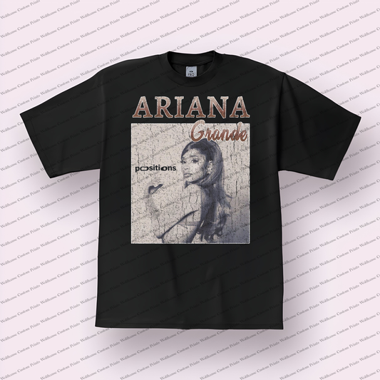 Ariana Grande Distressed Graphic Tee