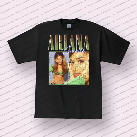 Ariana Grande Distressed Graphic Tee