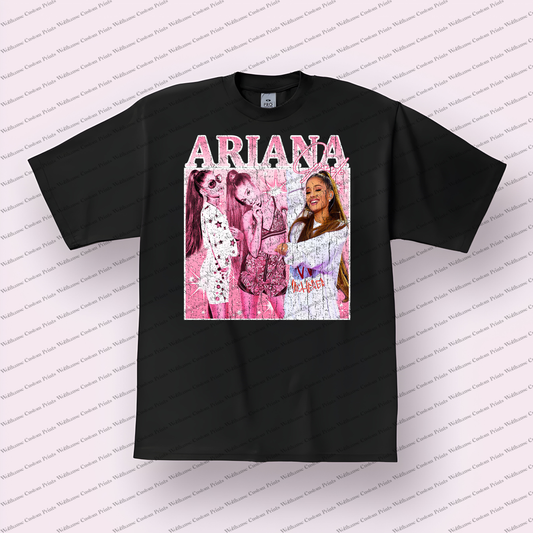 Ariana Grande Distressed Graphic Tee