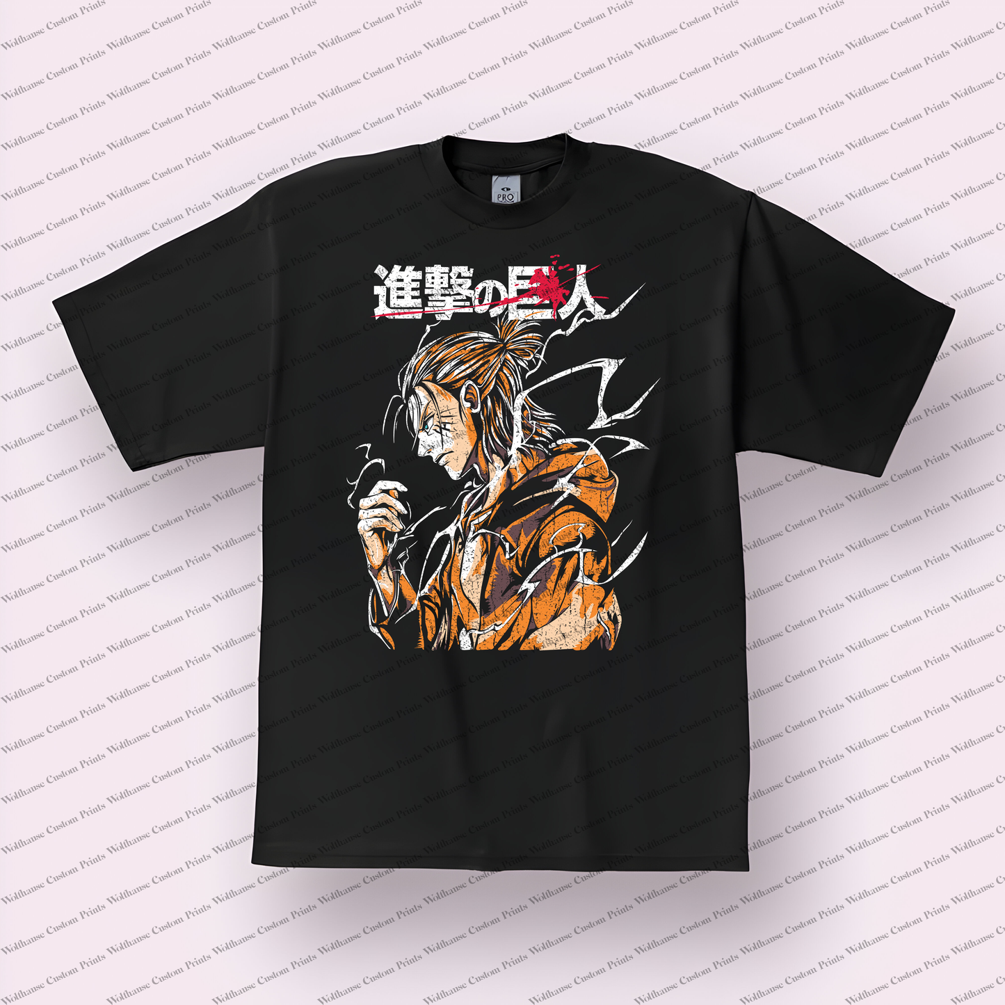 Attack on Titan Eren Yeager Distressed Graphic Tee