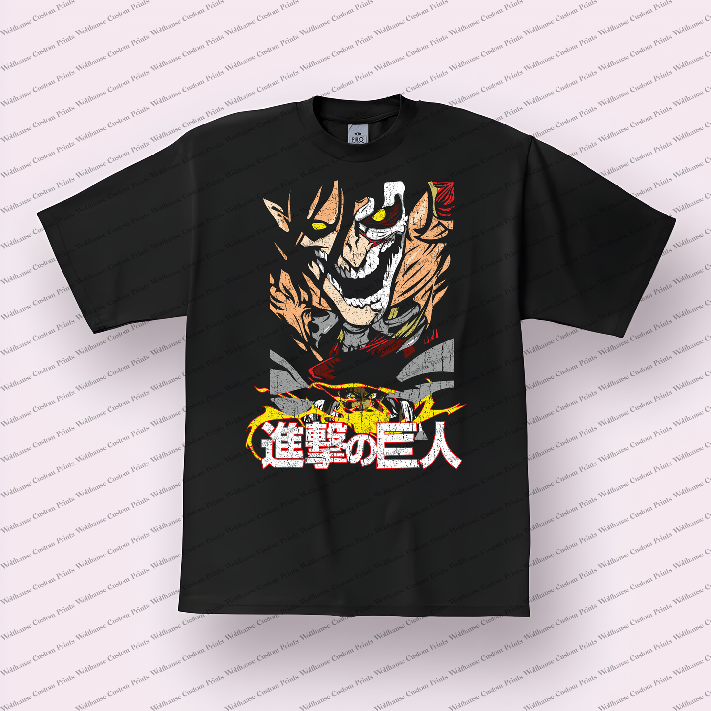 Attack on Titan Colossal Titan Shingeki no Kyojin Distressed Graphic Tee
