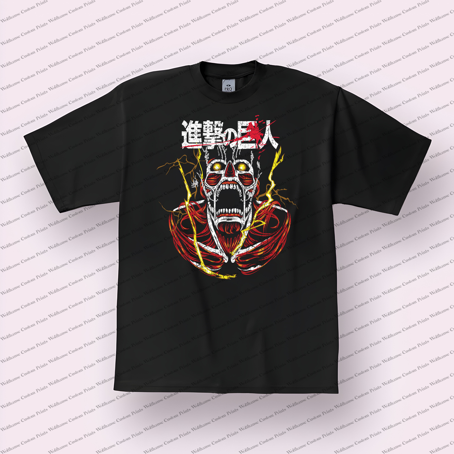 Attack on Titan Colossal Titan Roar Tee Distressed Graphic Tee
