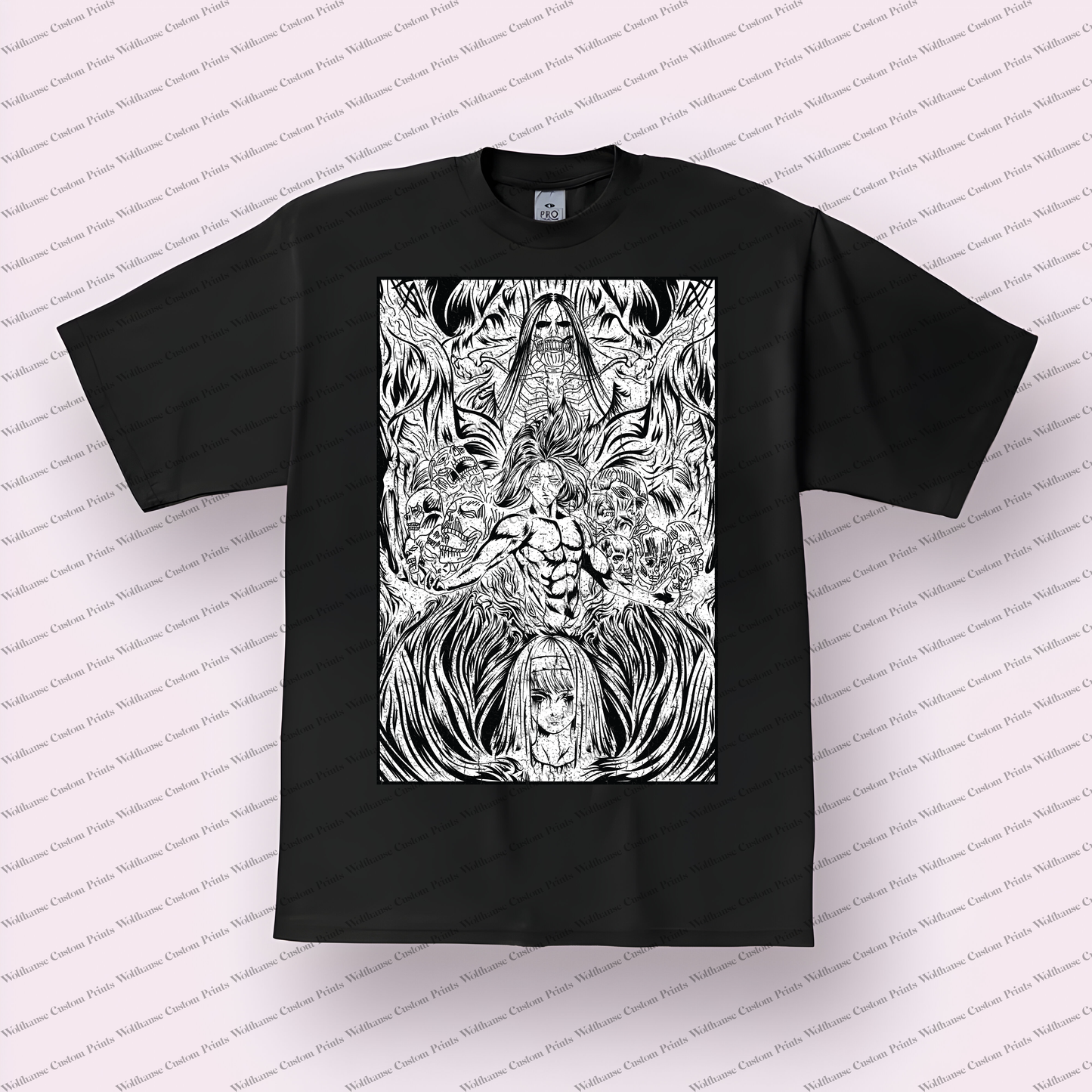 Attack on Titan Distressed Design Graphic Tee