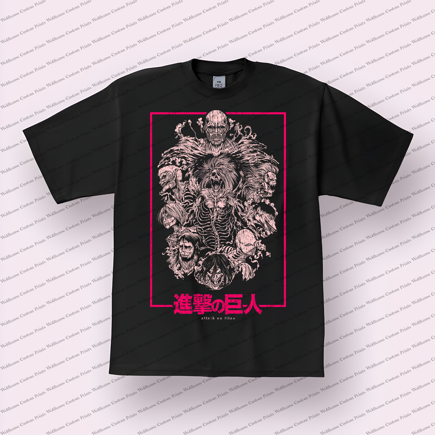 Attack on Titan Titan Shifters Distressed Graphic Tee