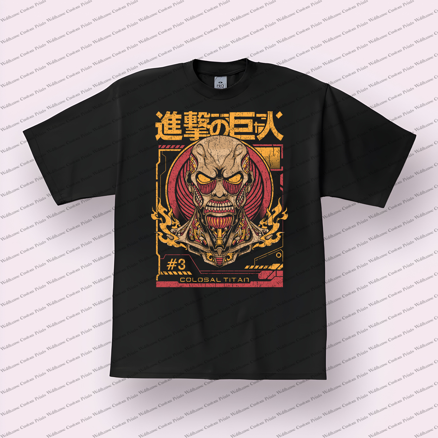 Attack on Titan Colossal Titan Distressed Graphic Tee