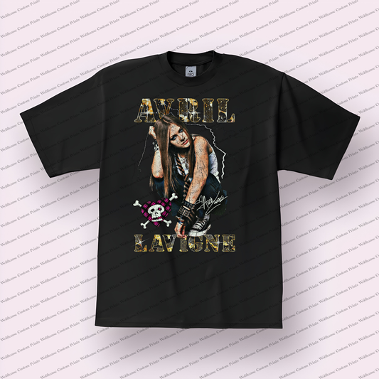 Avril Lavigne Distressed Graphic Tee