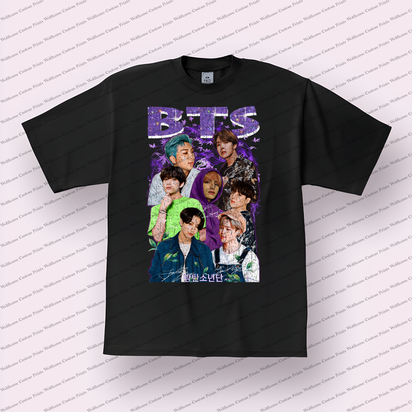 BTS Distressed Graphic Tee