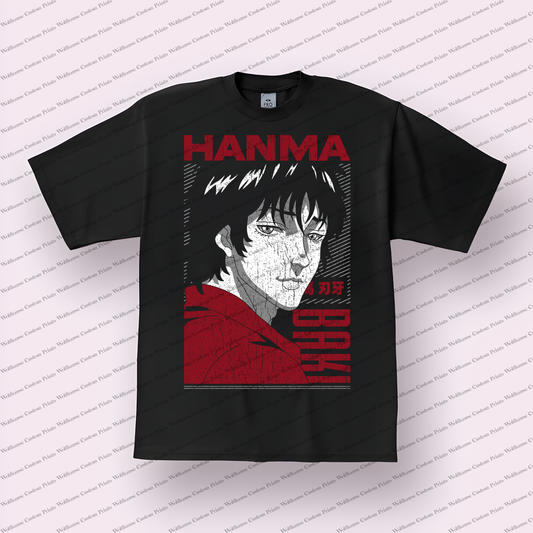 Baki the Grappler Baki Hanma Distressed Graphic Tee