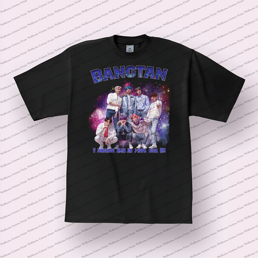 BTS Bangtan Boys Distressed Graphic Tee