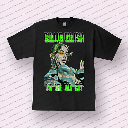 Billie Eilish Distressed Graphic Tee