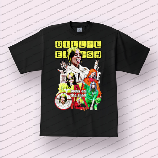Billie Eilish Distressed Graphic Tee