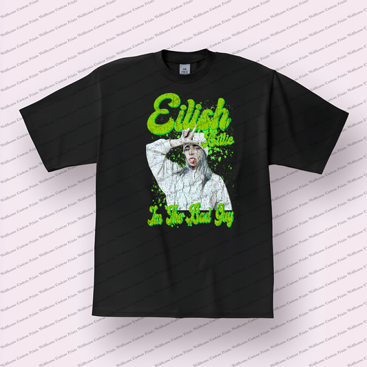 Billie Eilish Distressed Graphic Tee