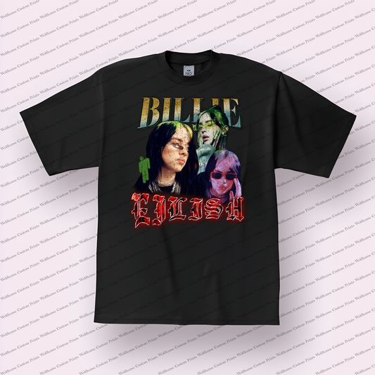 Billie Eilish Distressed Graphic Tee