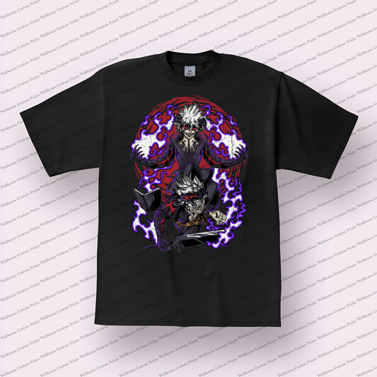 Black Clover Asta and Yuno Distressed Graphic Tee