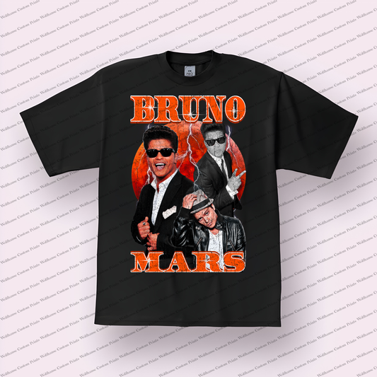 Bruno Mars Distressed Graphic Tee