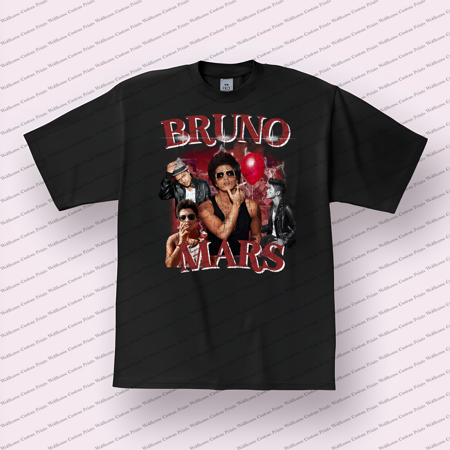 Bruno Mars Distressed Graphic Tee