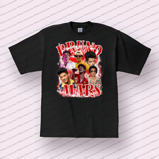 Bruno Mars Distressed Graphic Tee