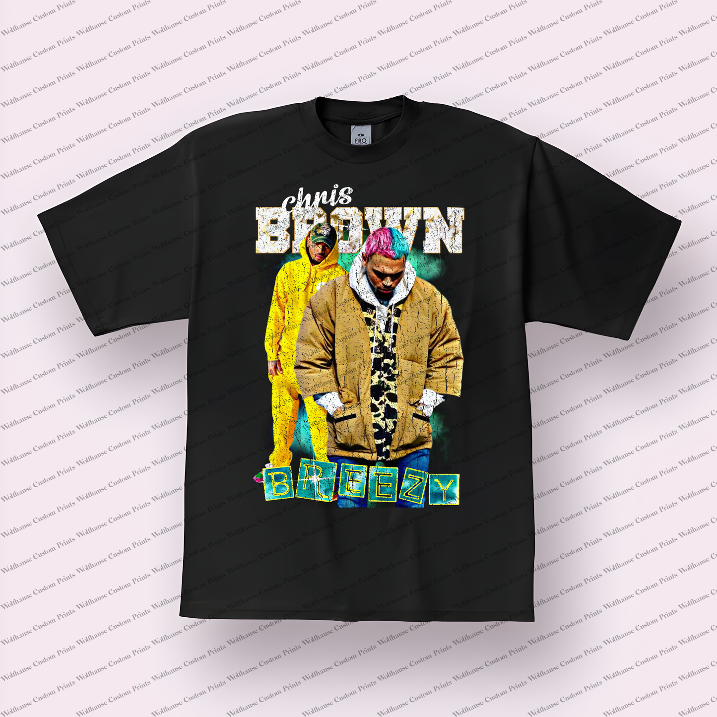 Chris Brown Distressed Graphic Tee