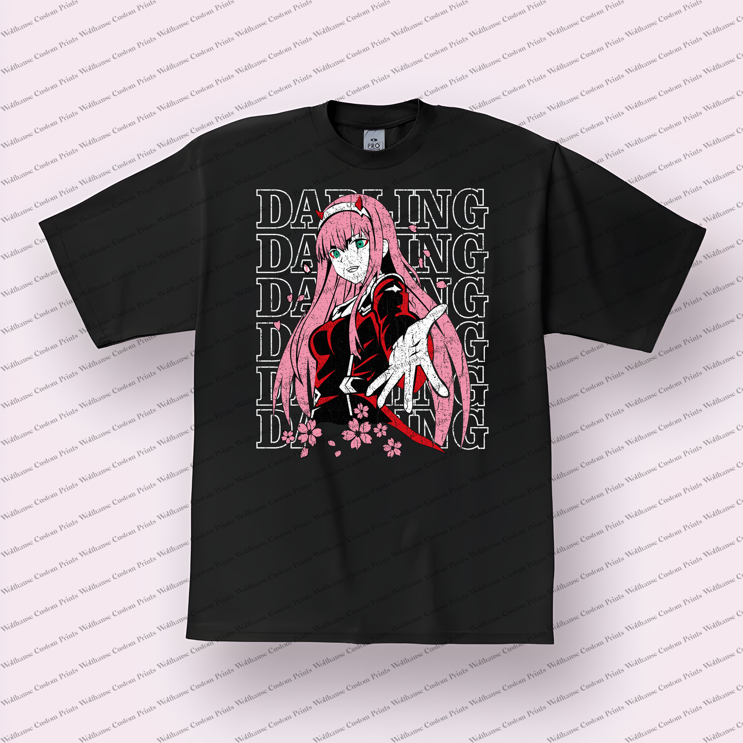 Darling in the Franxx Darling Zero Two Distressed Graphic Tee