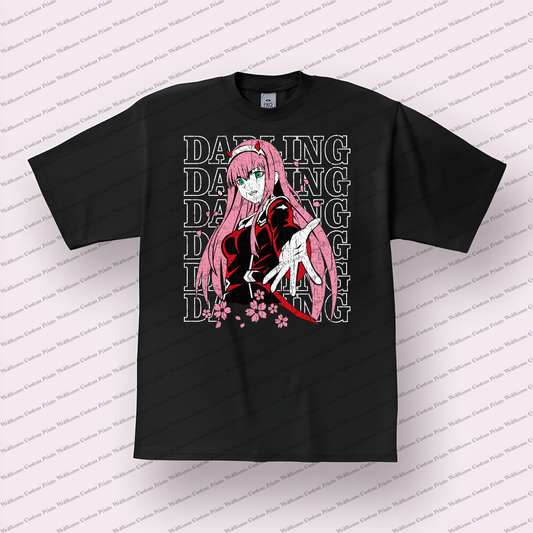 Darling in the Franxx Darling Zero Two Distressed Graphic Tee