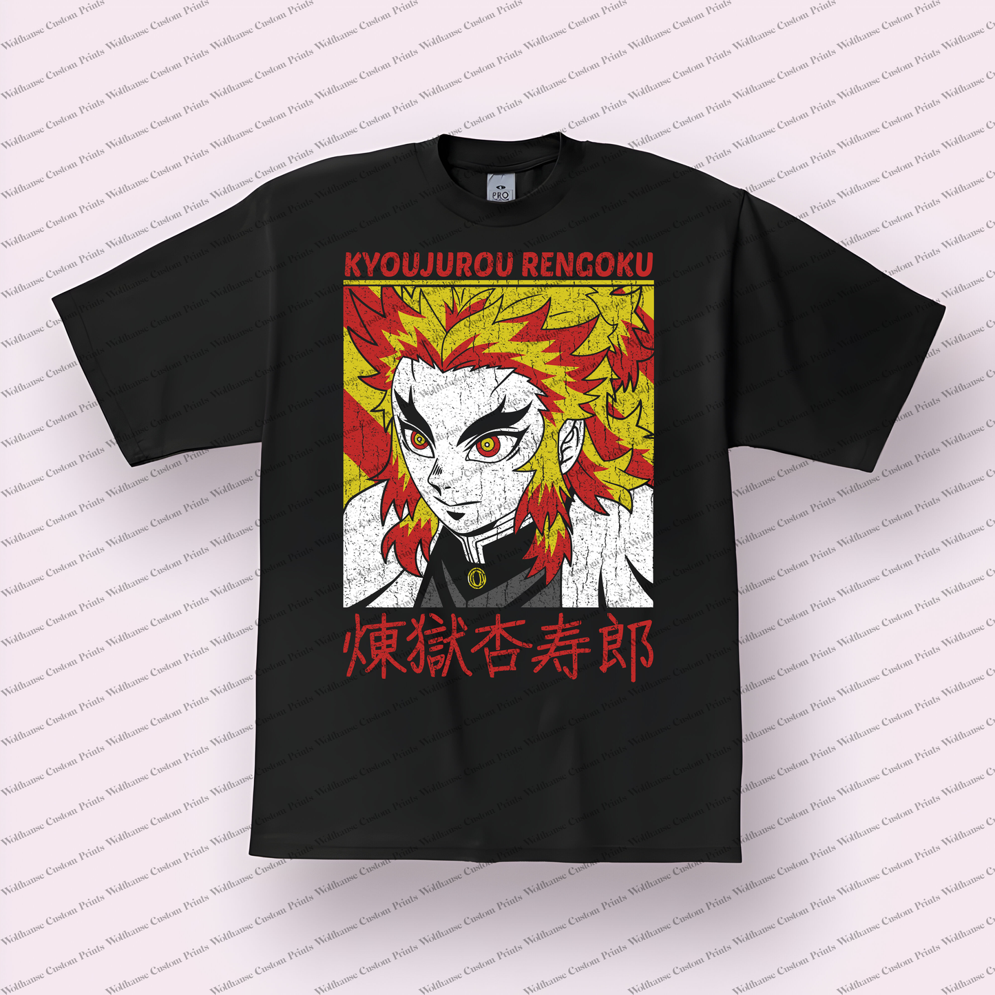 Demon Slayer Distressed Design Graphic Tee