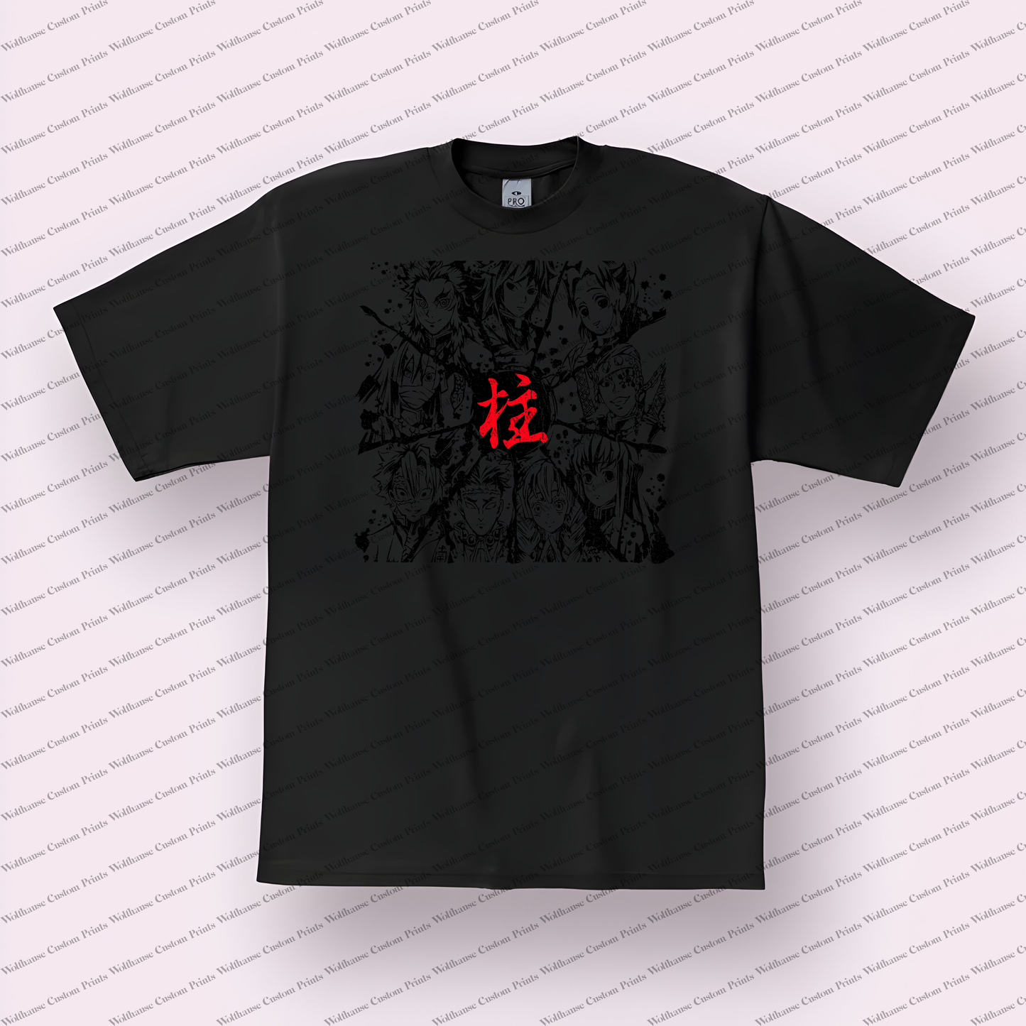 Demon Slayer Distressed Design Graphic Tee