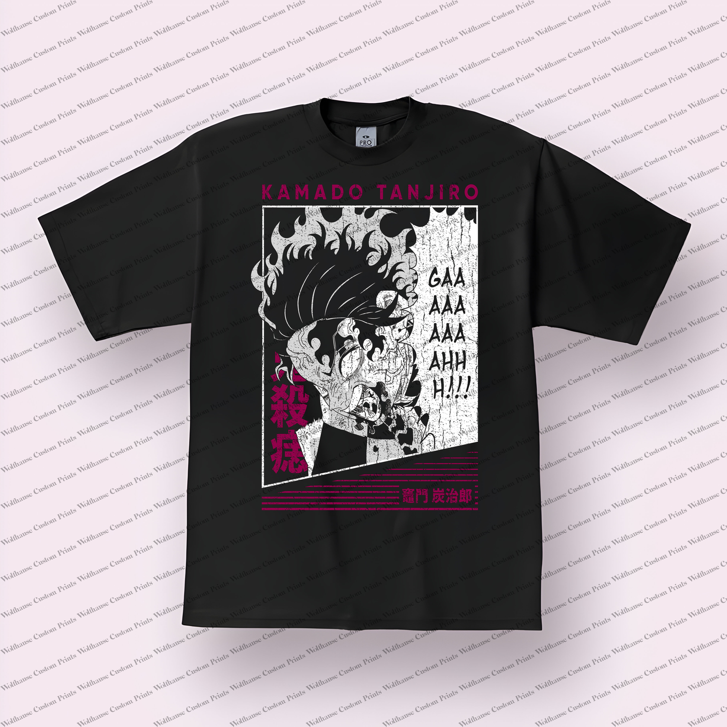 Demon Slayer Distressed Design Graphic Tee