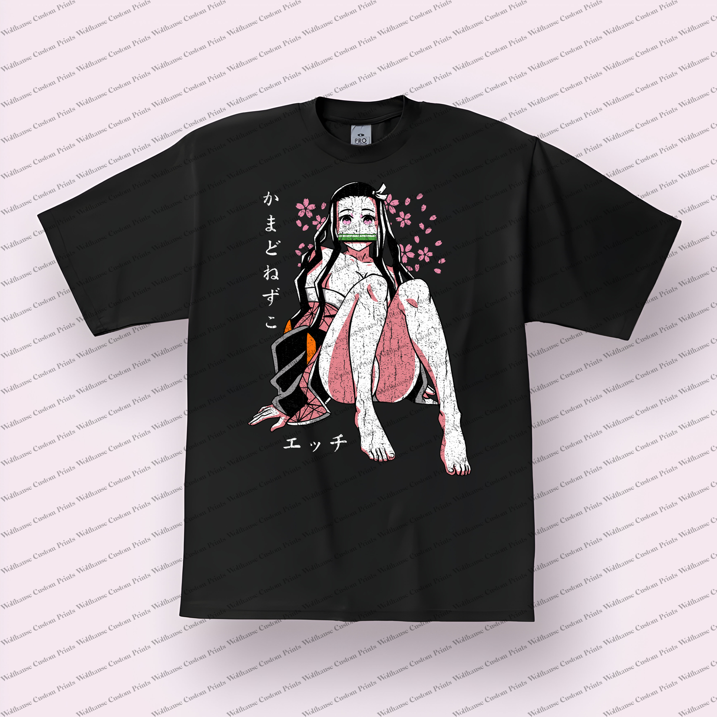 Demon Slayer Distressed Design Graphic Tee