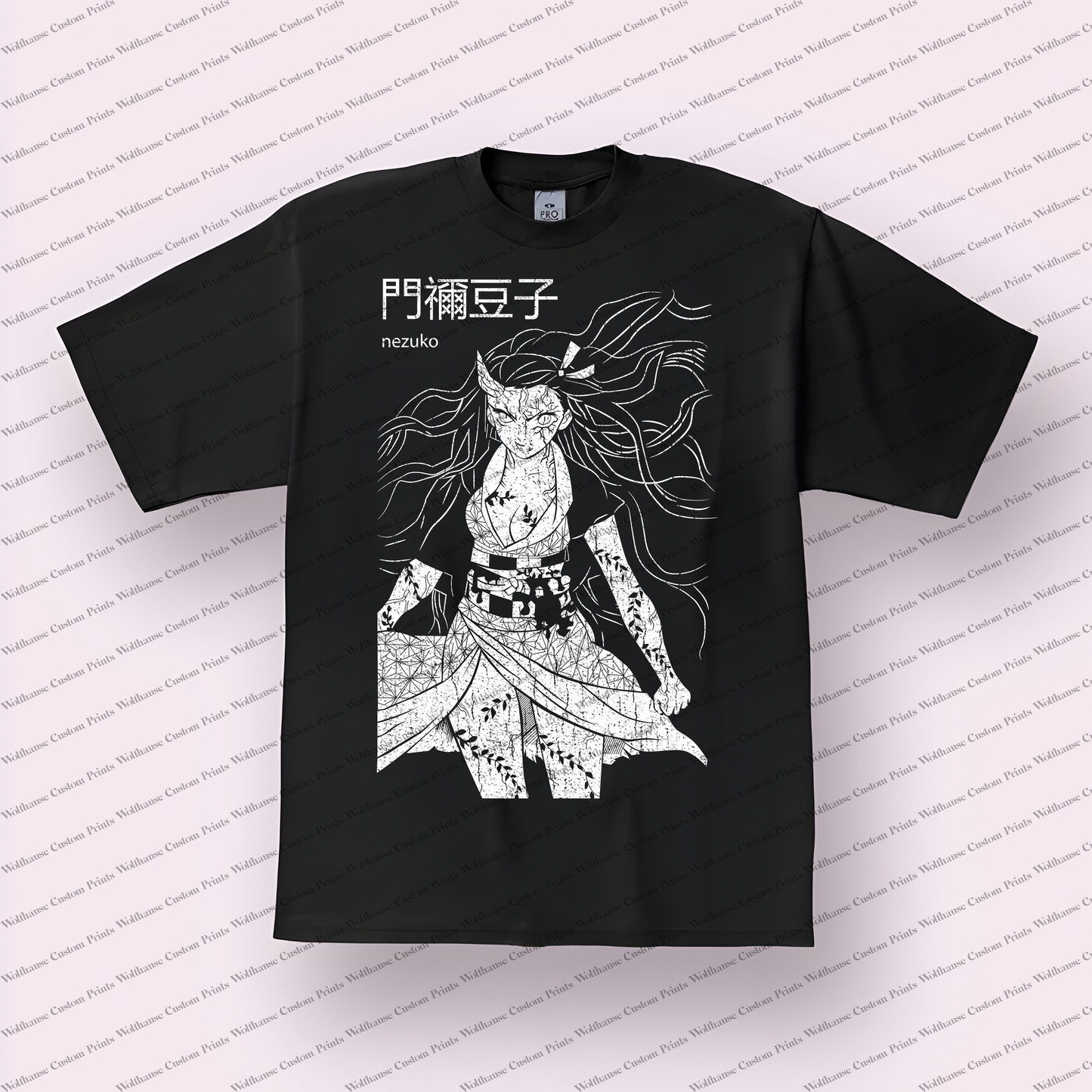 Demon Slayer Distressed Design Graphic Tee