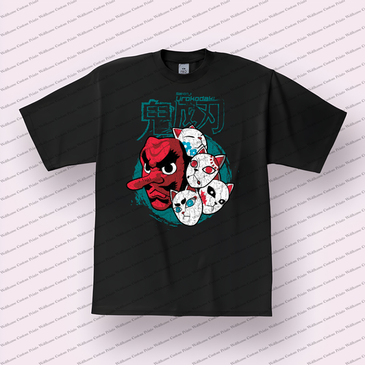 Demon Slayer Distressed Design Graphic Tee