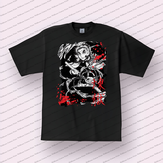 Demon Slayer Distressed Design Graphic Tee