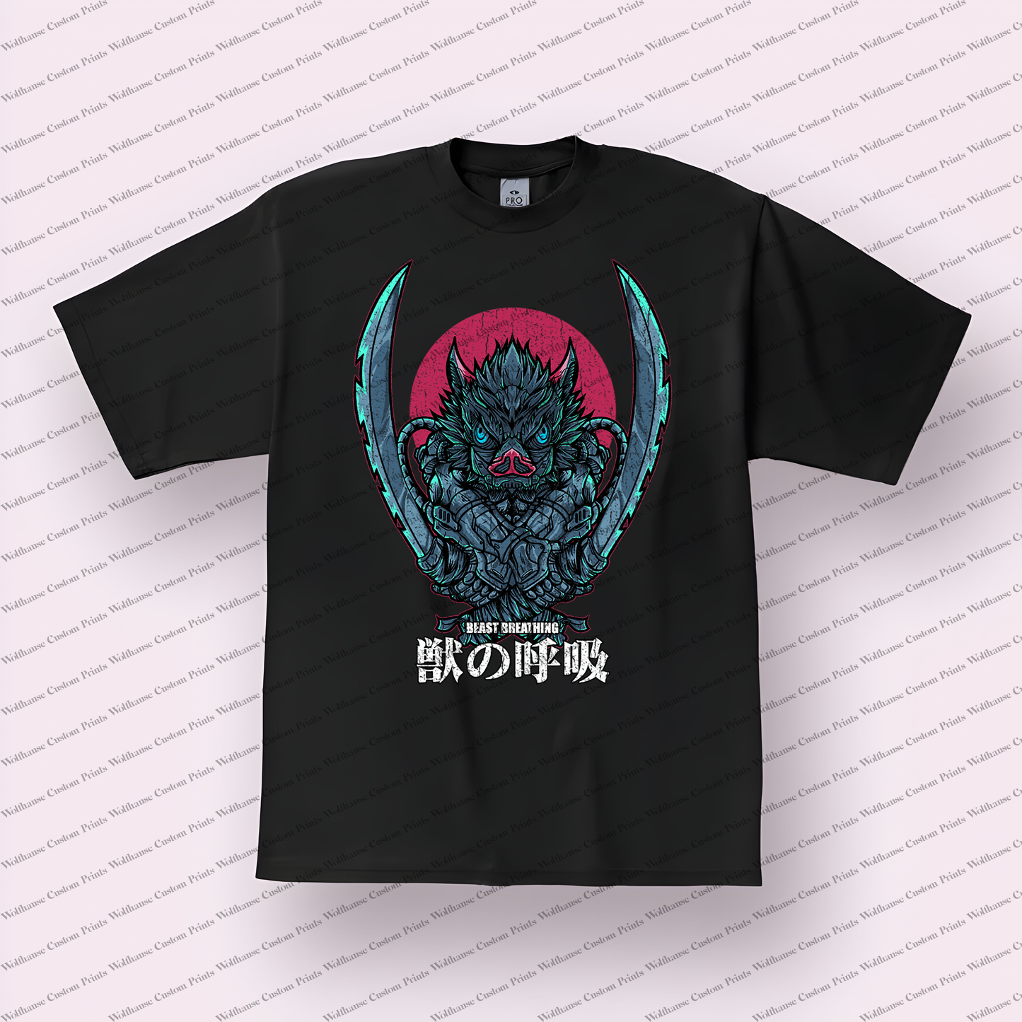 Demon Slayer Distressed Design Graphic Tee