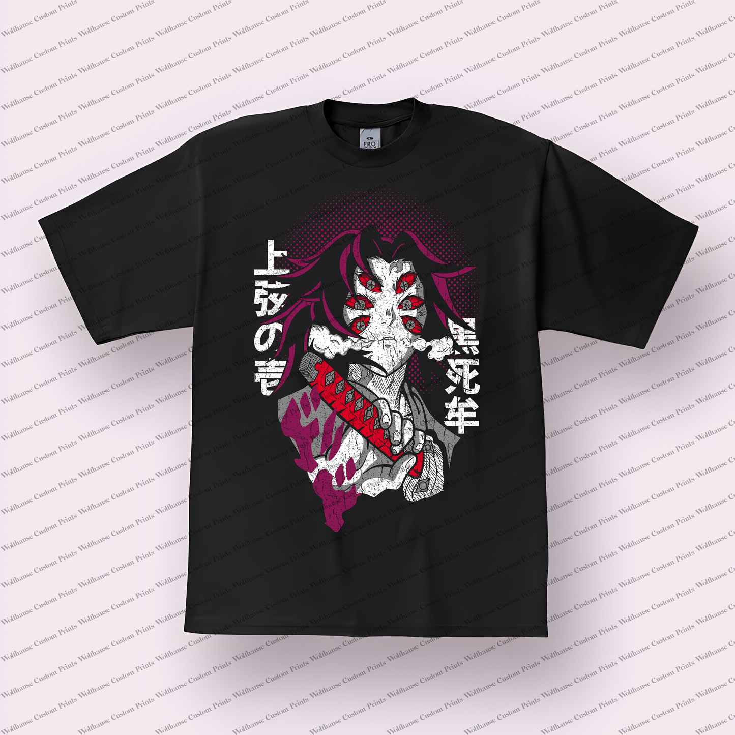 Demon Slayer Distressed Design Graphic Tee