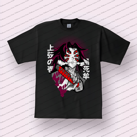 Demon Slayer Distressed Design Graphic Tee