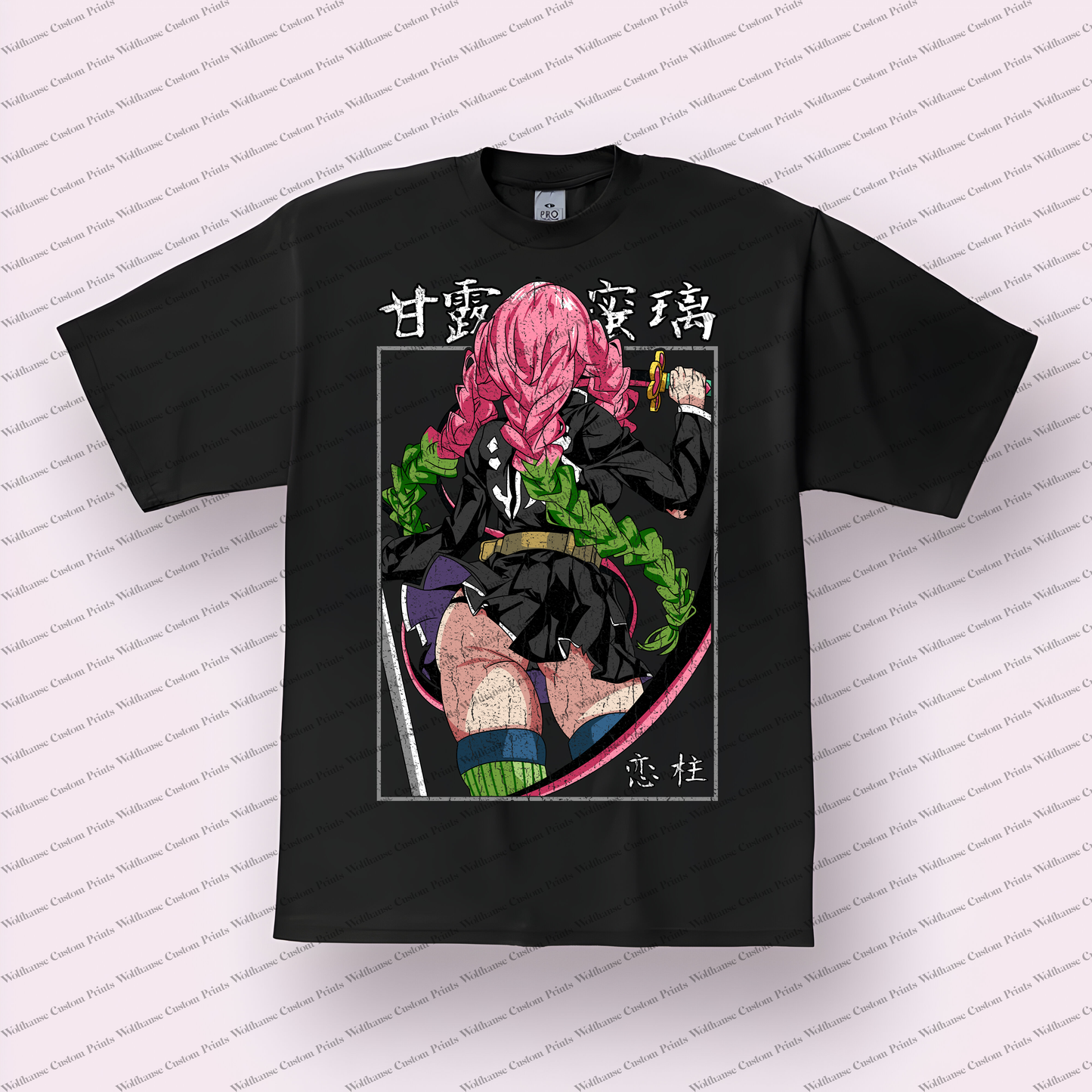 Demon Slayer Distressed Design Graphic Tee