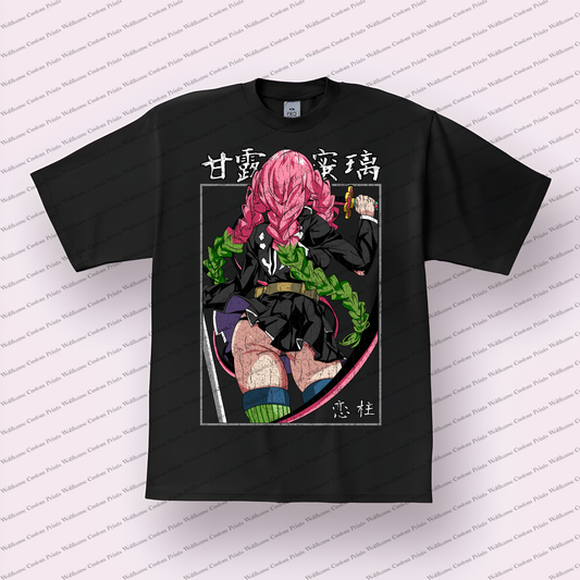 Demon Slayer Distressed Design Graphic Tee