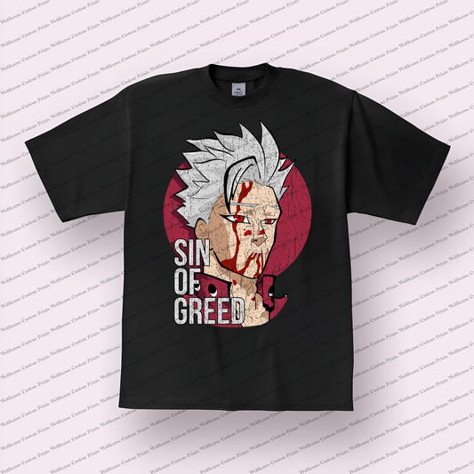 Demon Slayer Distressed Design Graphic Tee