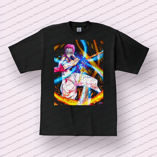 Demon Slayer Distressed Design Graphic Tee