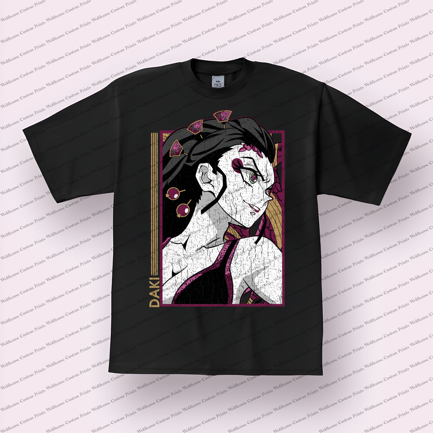 Demon Slayer Distressed Design Graphic Tee
