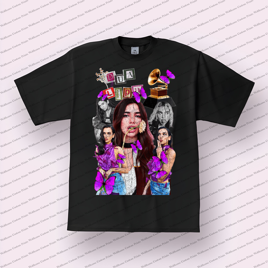 Dua Lipa Distressed Graphic Tee